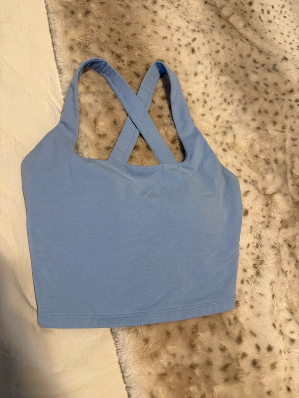 Old Navy Light Blue Cross-Back Tank Top